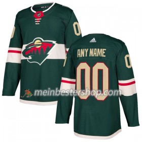 Minnesota Wild Custom Adidas 2017-2018 Grün Trikot Authentic - Herren